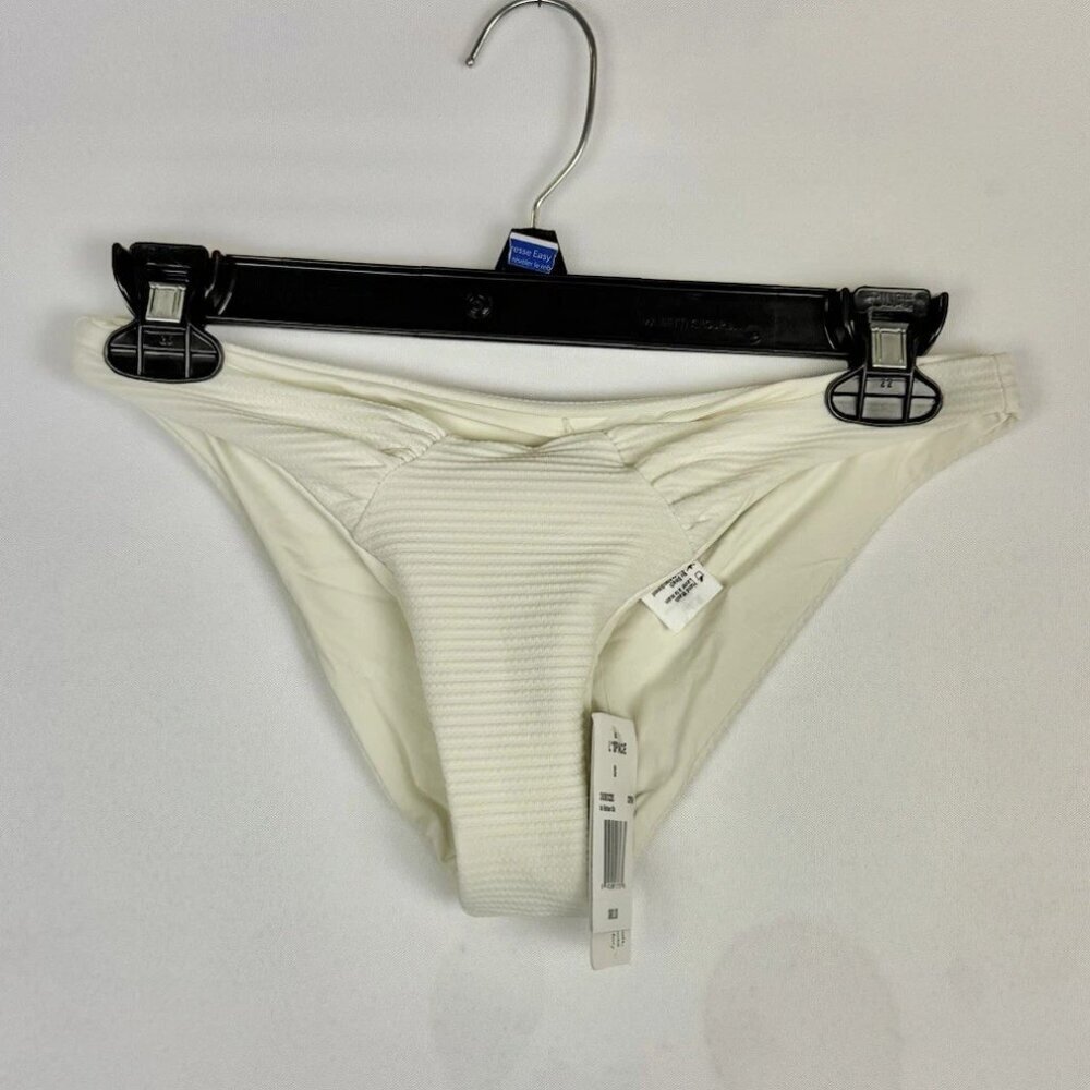 L Space Women’s Cream White Bikini Bottom Size S